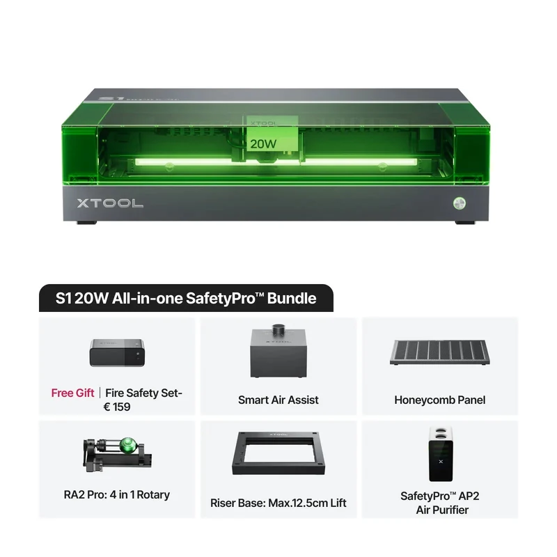 xTool S1 Lasergravierer & -schneider – 20W