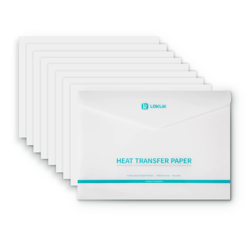 LOKLiK Hitzetransferpapier - Light - 8er Pack