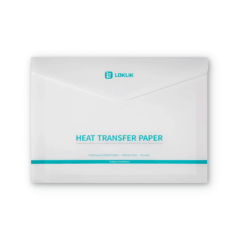 LOKLiK Hitzetransferpapier - Dunkel - 8er Pack