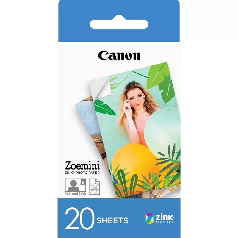 Canon Zoemini 2 Tragbarer Farbfotodrucker Marineblau + ZP-2030, 5x7,6cm, 20 Blatt