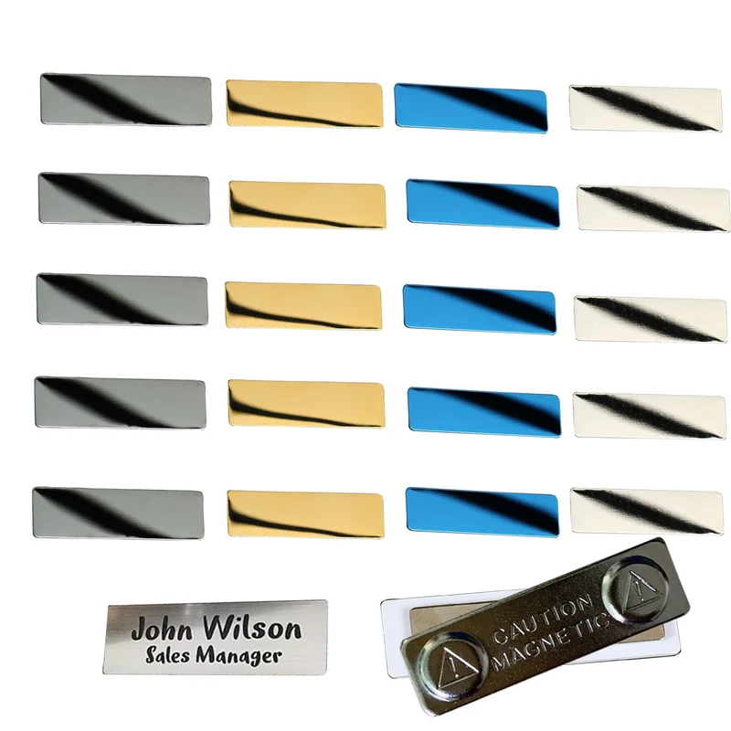 Creality Falcon Series Edelstahl Namensschilder - 20 Stück