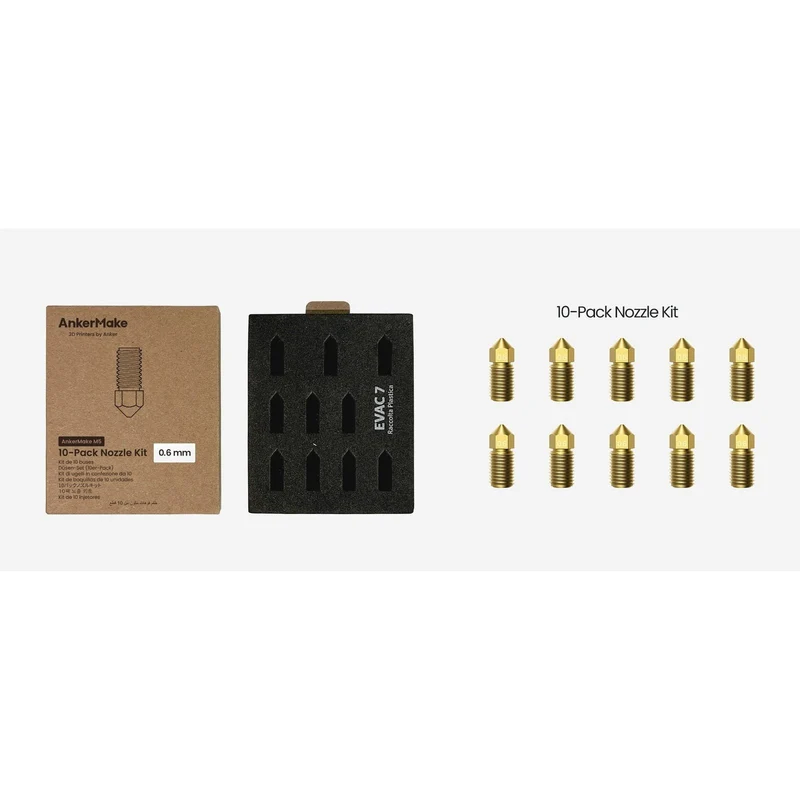 AnkerMake M5 Brass Düse 0,6mm - 10 Stück