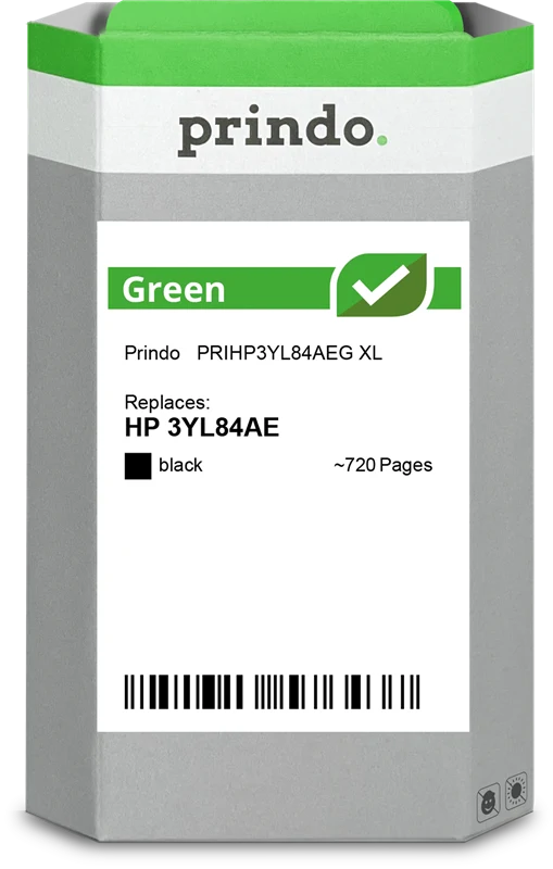 Prindo Green XL Druckerpatrone kompatibel mit HP 912 XL Schwarz