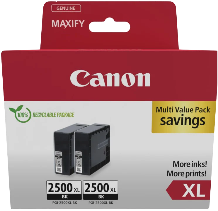 Canon PGI-2500BK XL Multipack Schwarz