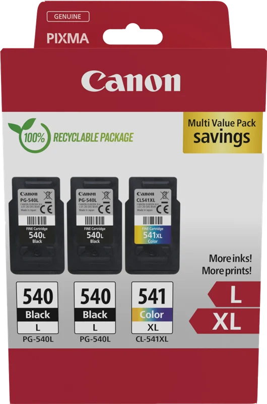 Canon PG-540L+CL-541XL Multipack Schwarz / mehrere Farben