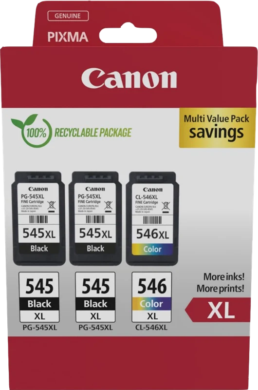 Canon PG-545XL+CL-546XL Multipack Schwarz / mehrere Farben