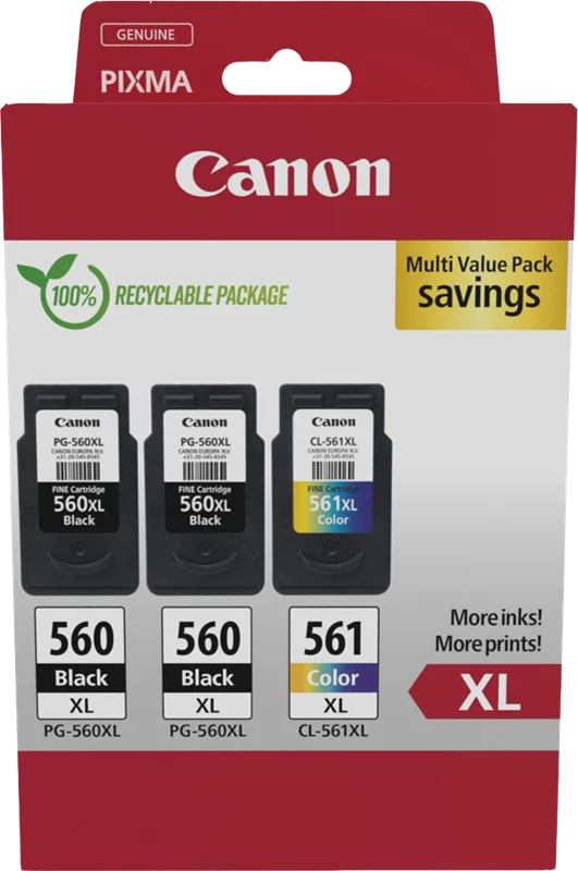 Canon PG-560XL+CL-561XL Multipack Schwarz/mehrere Farben