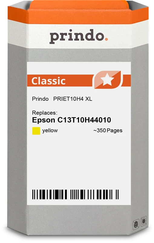 Prindo Classic XL Druckerpatrone kompatibel mit Epson 604 XL Gelb