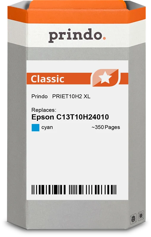 Prindo Classic XL Druckerpatrone kompatibel mit Epson 604 XL Cyan