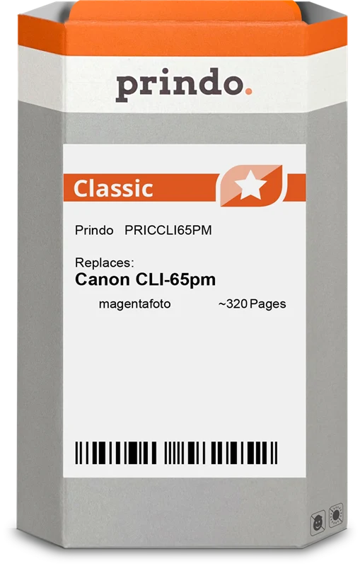 Prindo Classic Druckerpatrone kompatibel mit Canon CLI-65pm Photo Magenta