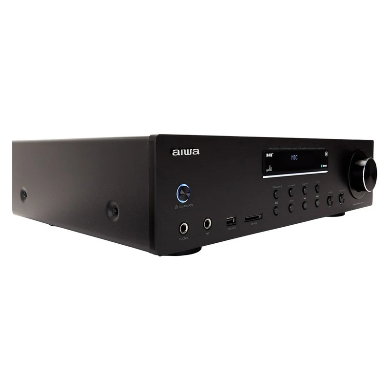 Aiwa AMR-200DAB BK Vollverstärker 200W, BT, USB Schwarz