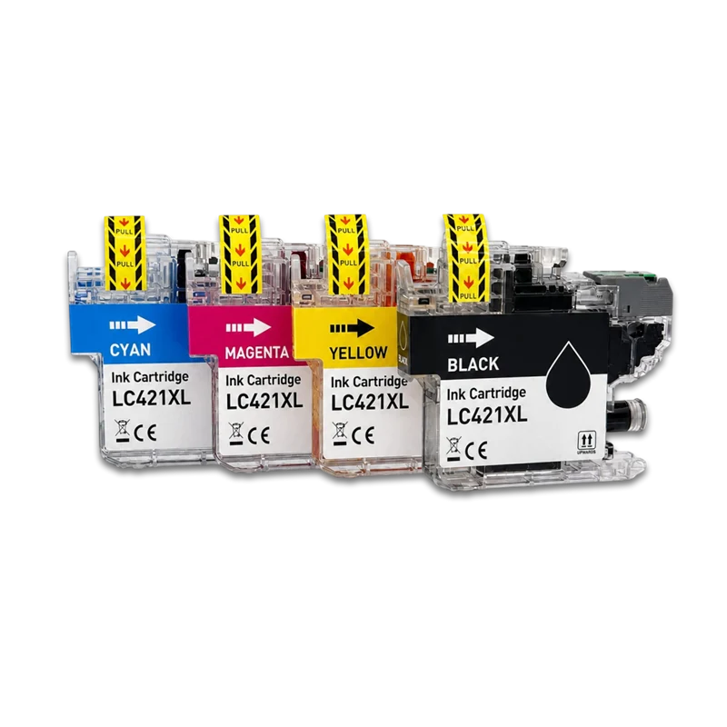 Prindo Classic XL Multipack kompatibel mit Brother LC-421XL Multipack Schwarz/Cyan/Magenta/Gelb
