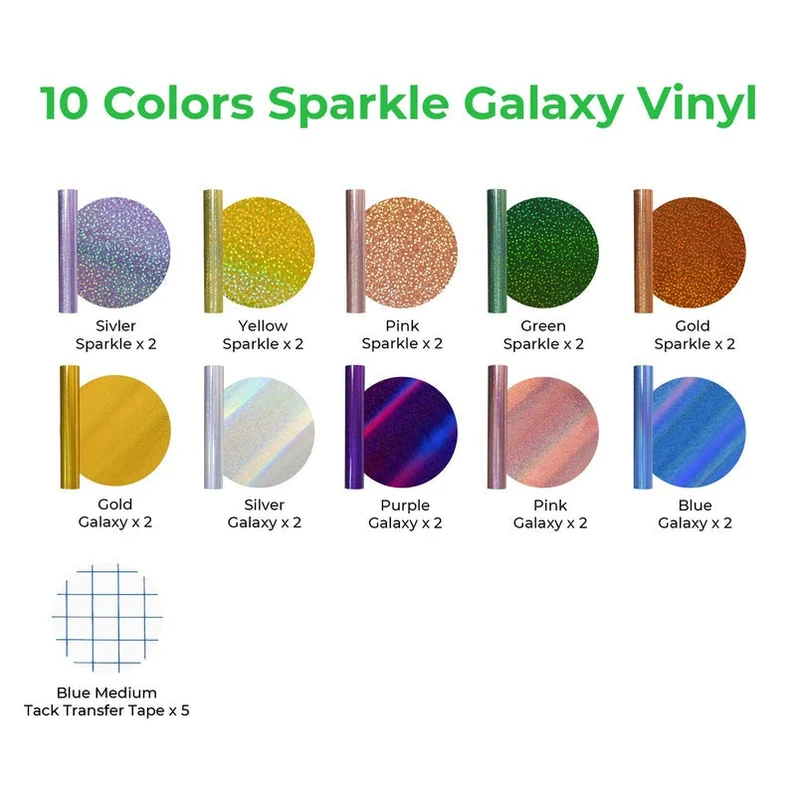 xTool Sparkle Galaxy Selbstklebendes Vinyl - 20er Pack