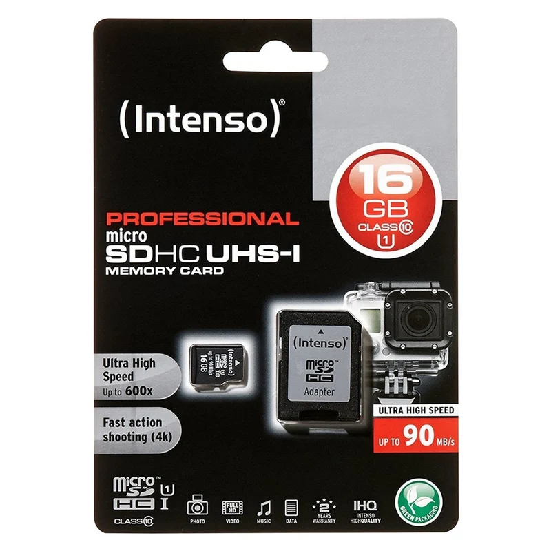Intenso Micro SD Card 16GB UHS-I Professional inkl. SD Adapter