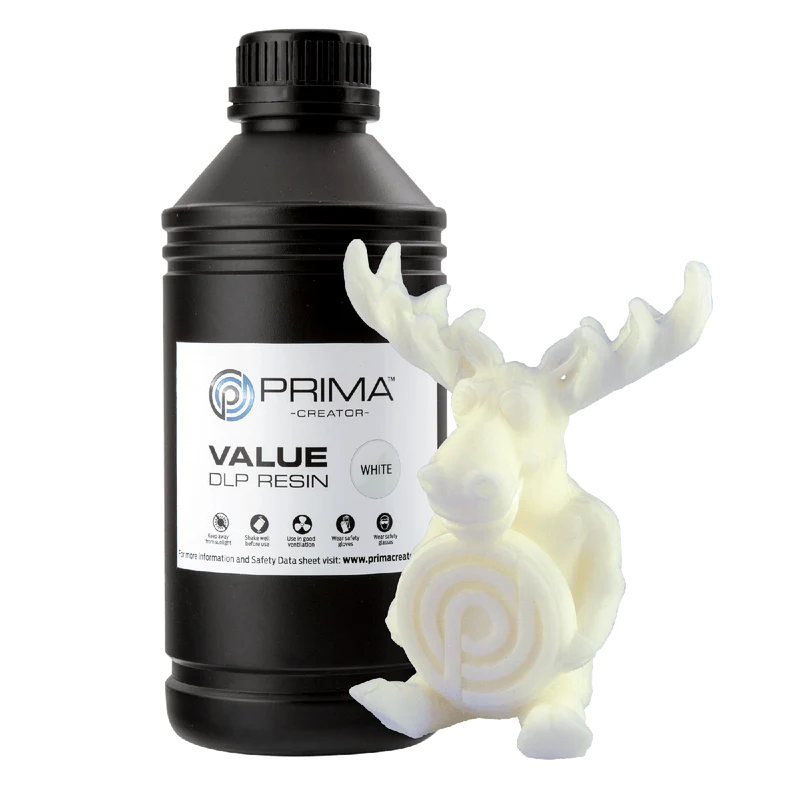 PrimaCreator Value UV/DLP Resin – 1000 ml Weiß