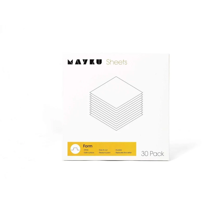 Mayku FormBox Form Sheets – 30er Pack (0,5 mm Weiß)