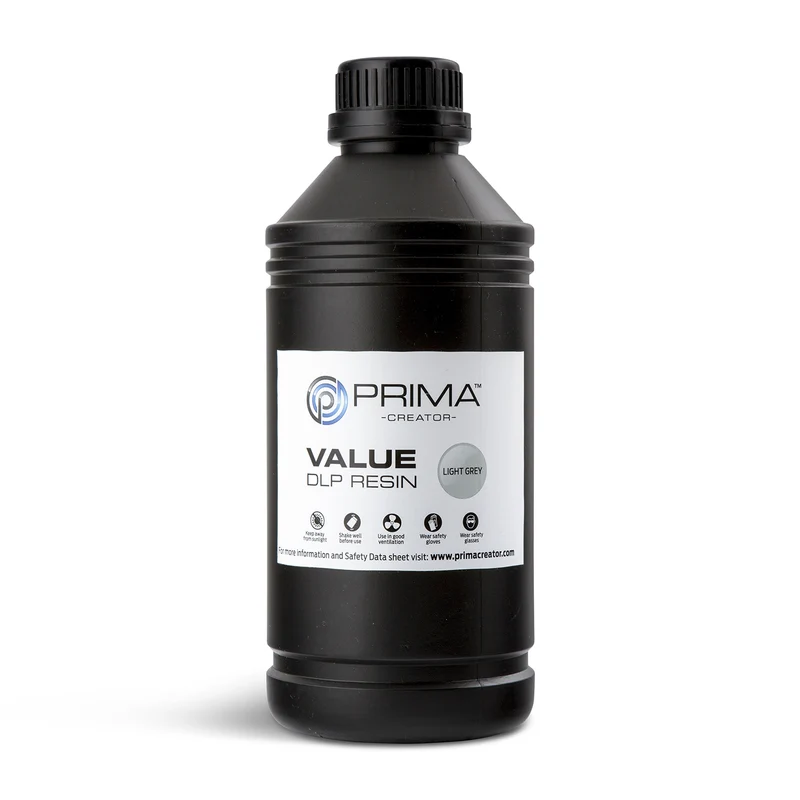 PrimaCreator Value UV/DLP Resin – 1000 ml Light Grey