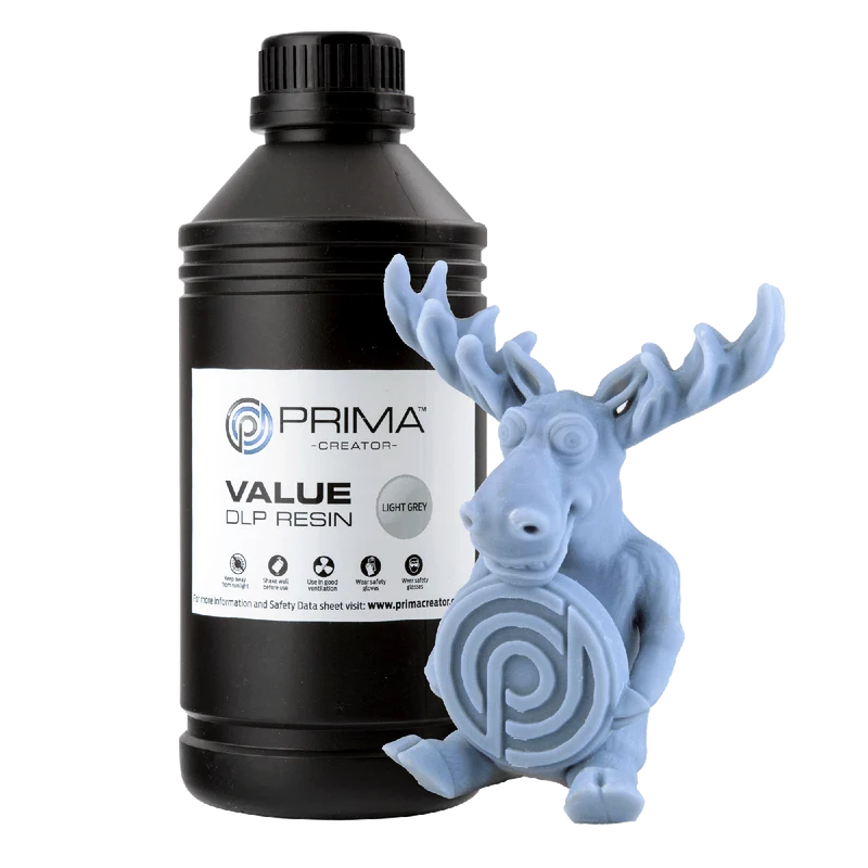PrimaCreator Value UV/DLP Resin – 1000 ml Light Grey