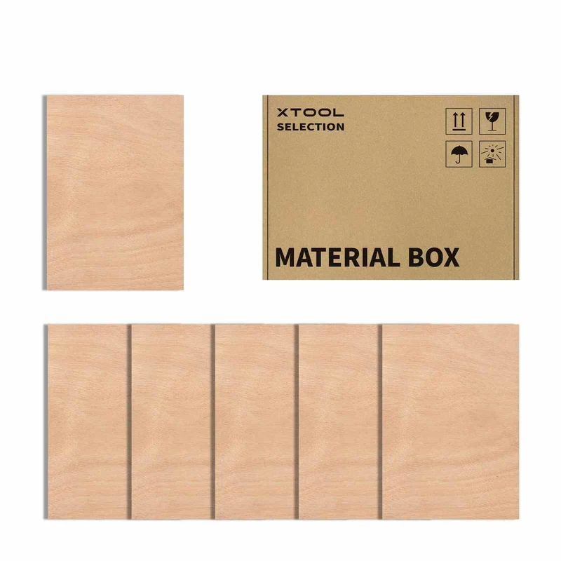 xTool Mahagoni Sperrholz 2,5 mm (6er-Pack)