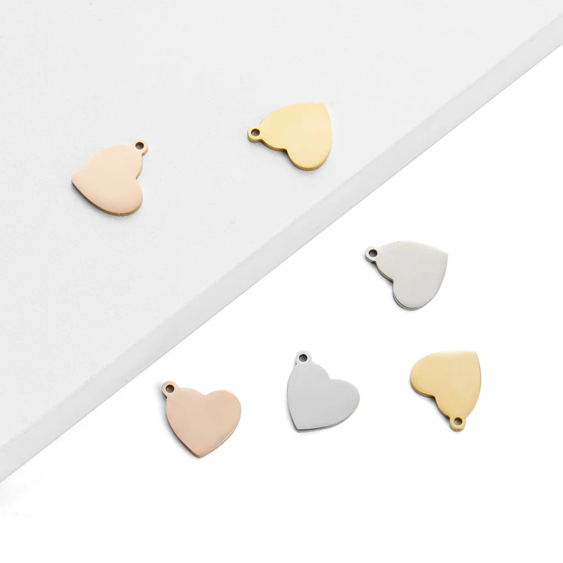 xTool Herzanhänger - Gold, Silber, Roségold - 30 Stück