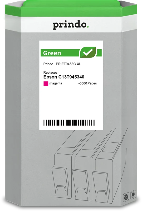 Prindo Green XL Druckerpatrone kompatibel mit Epson T9453 XL Magenta