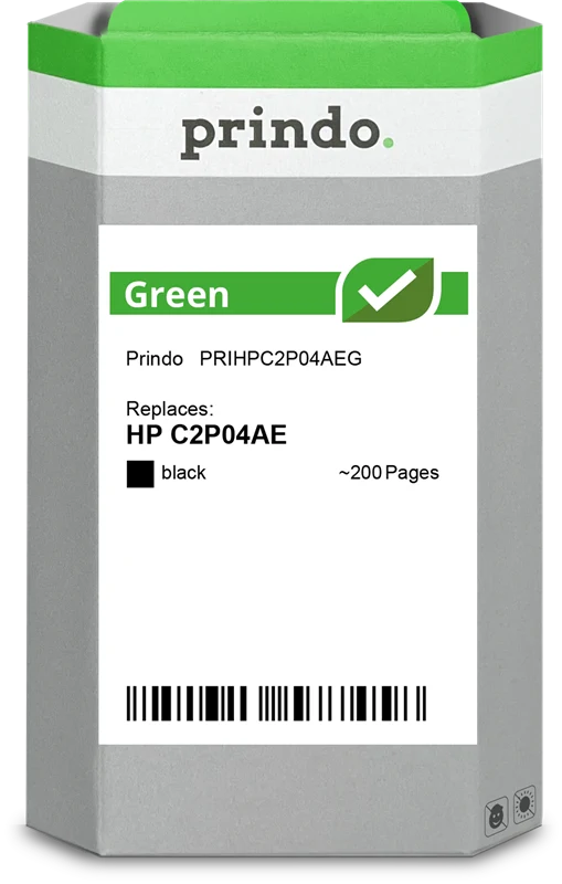Prindo Green Druckerpatrone kompatibel mit HP 62 Schwarz