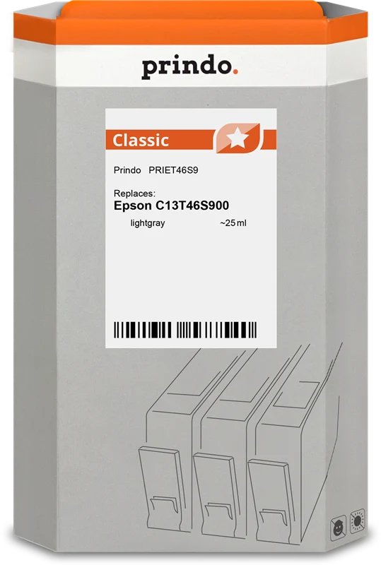 Prindo Classic Druckerpatrone kompatibel mit Epson T46S9 Hellgrau