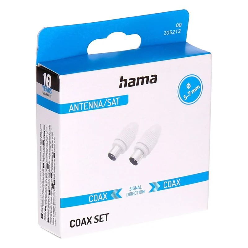 Hama 00205212 Koaxialstecker 2 Stück(e)