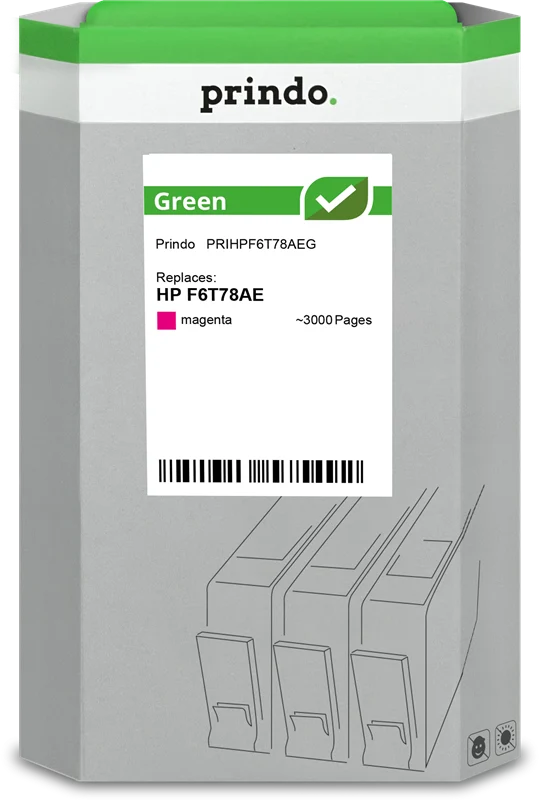 Prindo Green Druckerpatrone kompatibel mit HP 913A Magenta