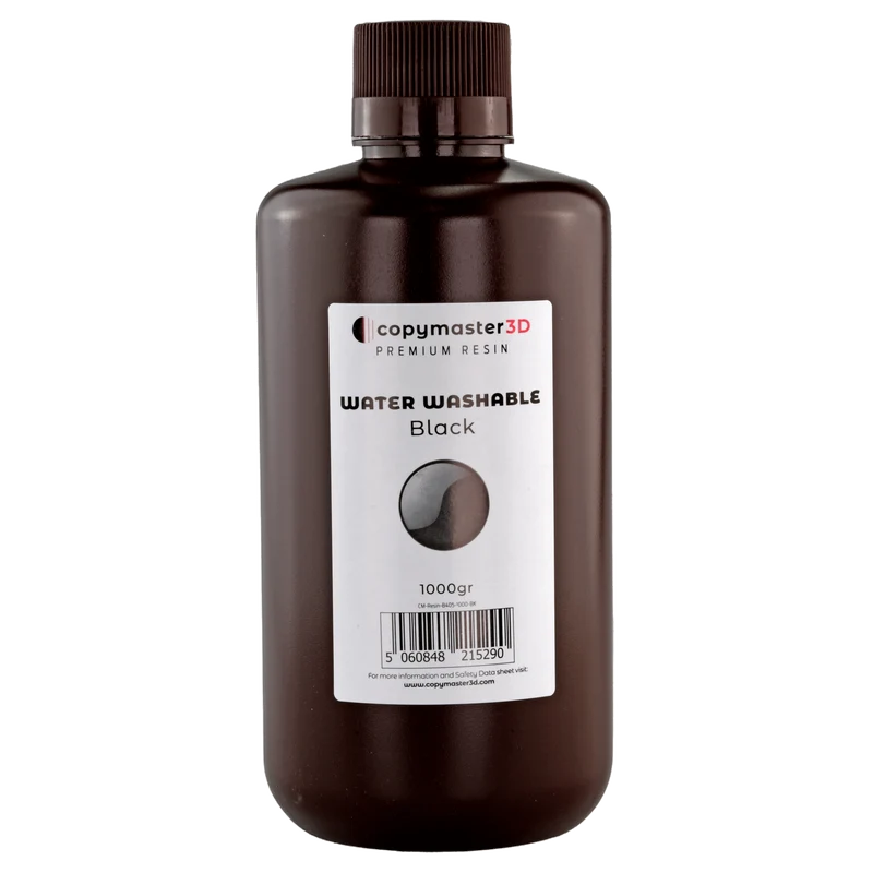 Copymaster3D Water Washable UV Resin - 1000 ml - Schwarz