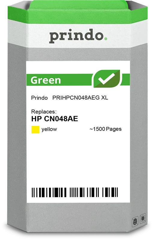 Prindo Green XL Druckerpatrone kompatibel mit HP 951 XL Gelb
