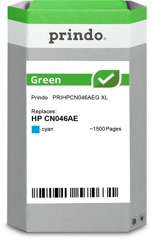 Prindo Green XL Druckerpatrone kompatibel mit HP 951 XL Cyan