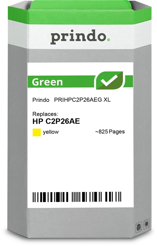 Prindo Green XL Druckerpatrone kompatibel mit HP 935 XL Gelb