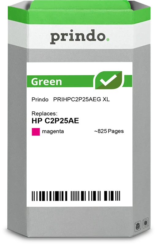 Prindo Green XL Druckerpatrone kompatibel mit HP 935 XL Magenta
