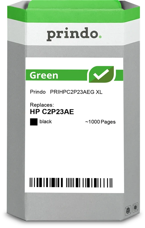 Prindo Green XL Druckerpatrone kompatibel mit HP 934 XL Schwarz