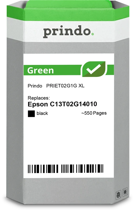 Prindo Green XL Druckerpatrone kompatibel mit Epson 202XL Schwarz