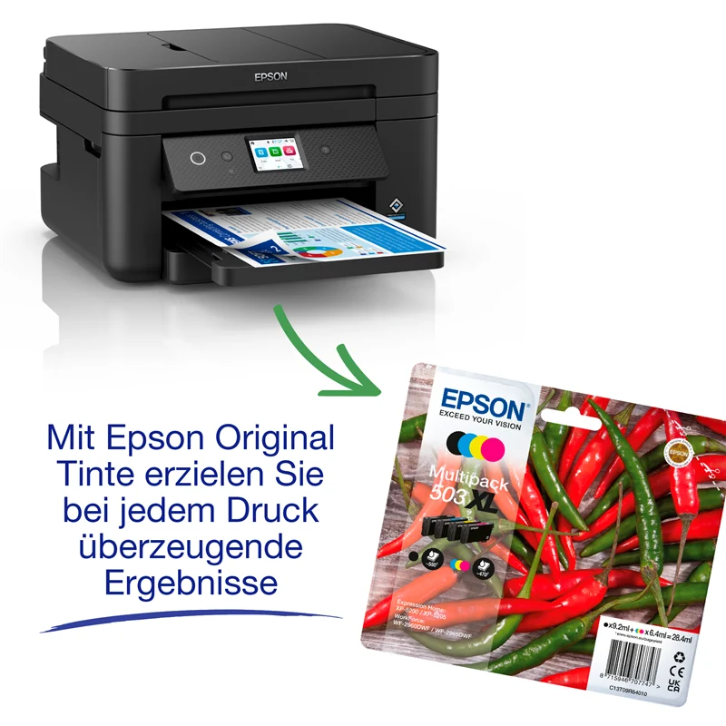 Epson WorkForce WF-2960DWF Multifunktionsdrucker Schwarz