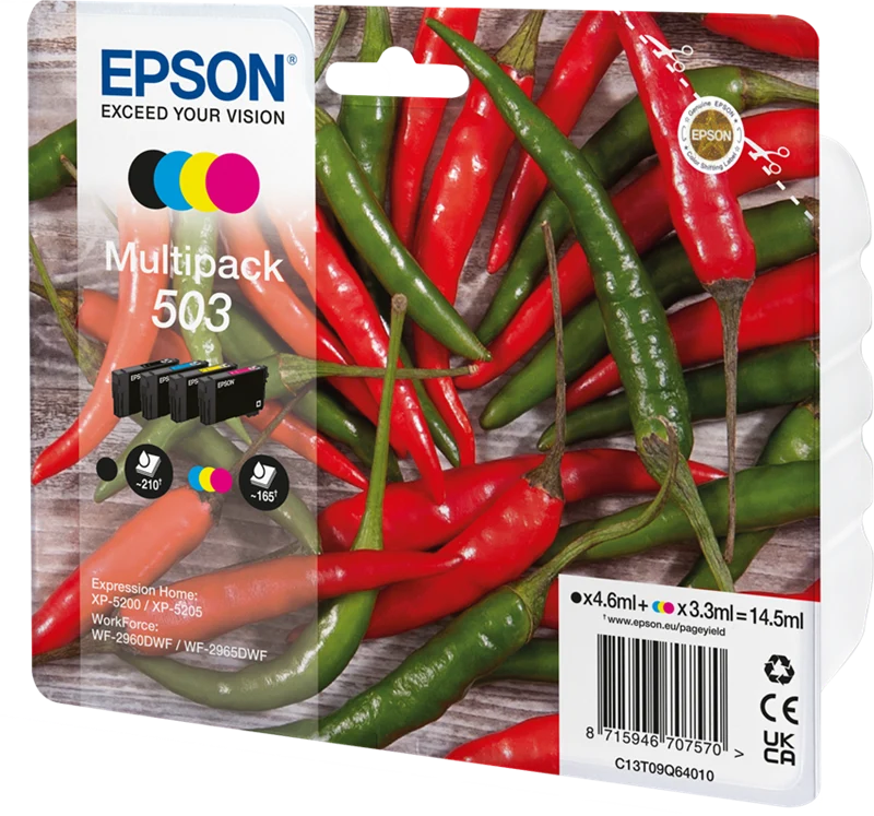 Epson 503 Multipack Schwarz/Cyan/Magenta/Gelb