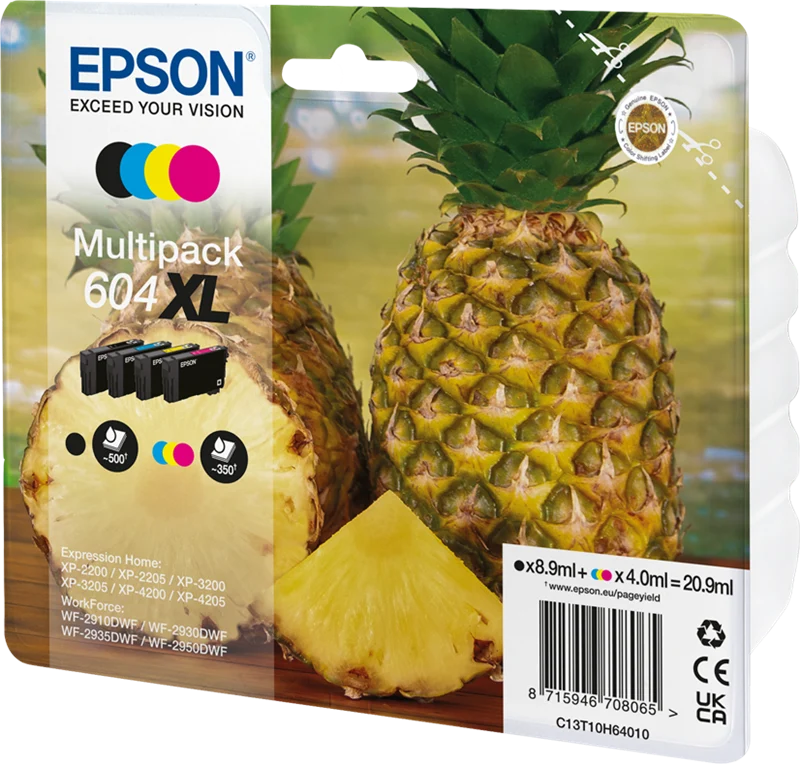 Epson 604 XL Multipack Schwarz/Cyan/Magenta/Gelb