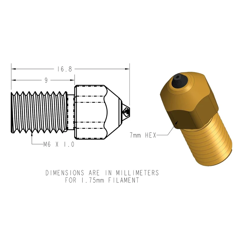 E3D DiamondBack Düse für Creality Spider