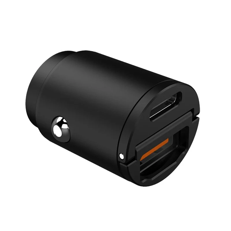 Celly Black Label Autoladegerät USB-C + USB-Anschluss, 30 W