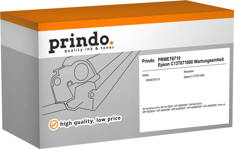 Prindo Wartungseinheit kompatibel mit Epson T6710