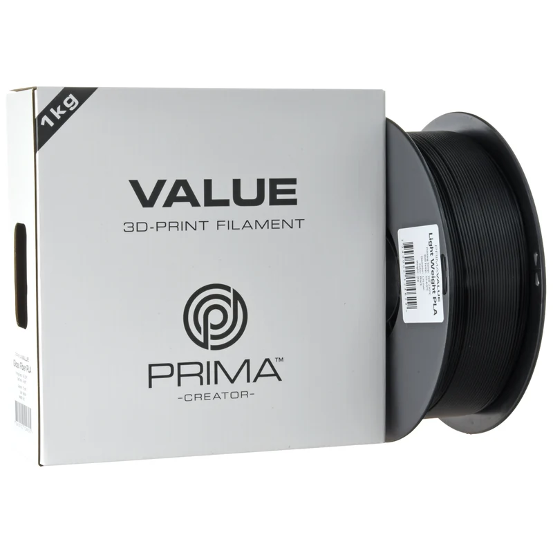 PrimaCreator PrimaValue Lightweight PLA, Schwarz