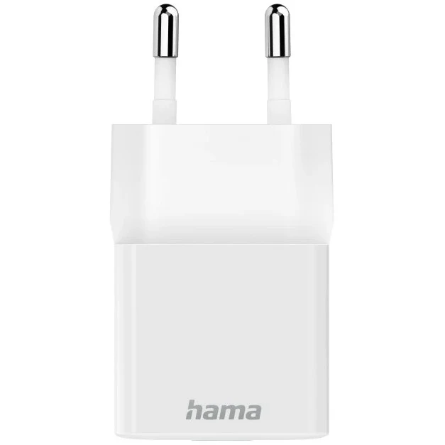 Hama Mini-Ladegerät USB-C 20W - Weiß