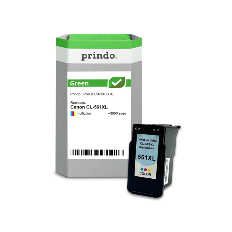 Prindo Green XL Druckerpatrone kompatibel mit Canon CL-561XL mehrere Farben