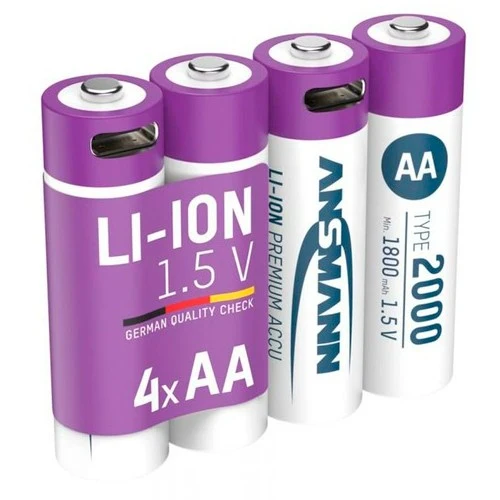 Ansmann Mignon AA 2000 Typ USB-C 4er-Pack (1800mAh)