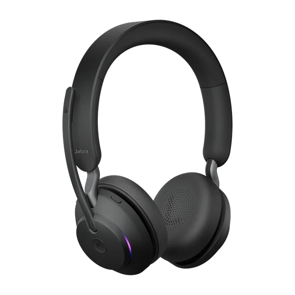 Jabra Headset Evolve2 65 MS Duo, inkl. Link 380a & Ladestation Schwarz