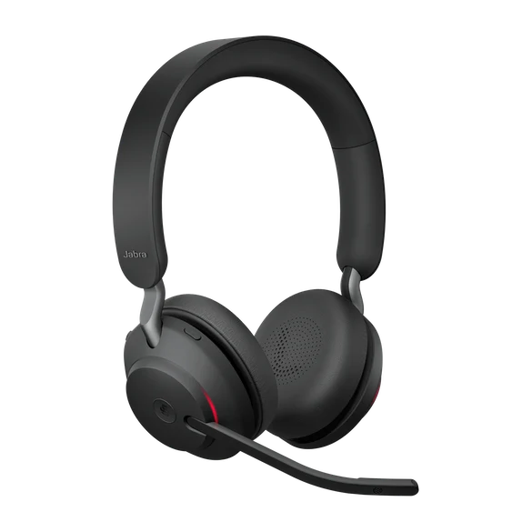 Jabra Headset Evolve2 65 MS Duo, inkl. Link 380a & Ladestation Schwarz