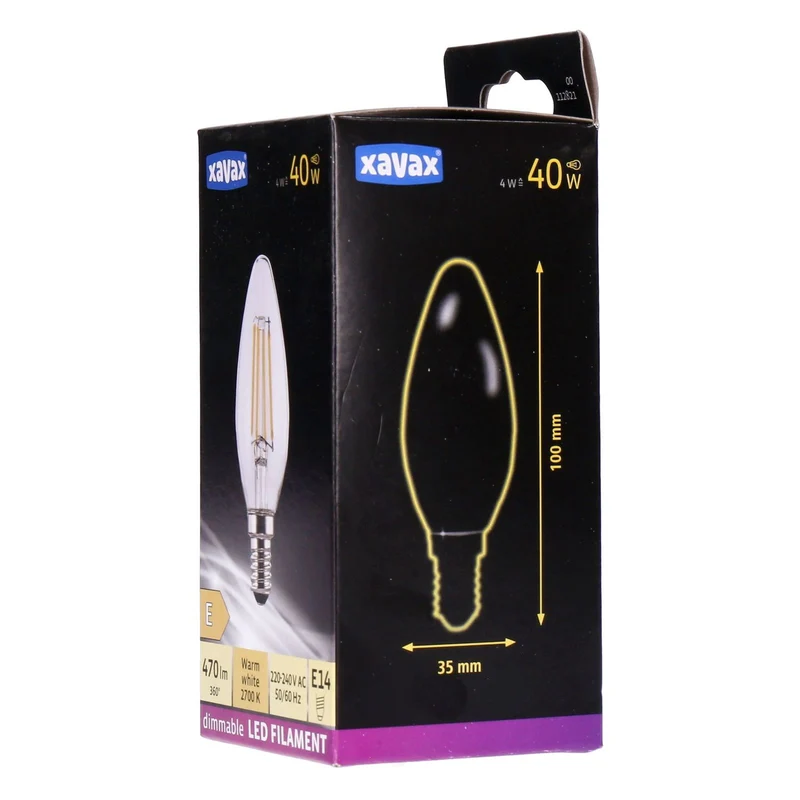 LED-Filament E14, 470lm