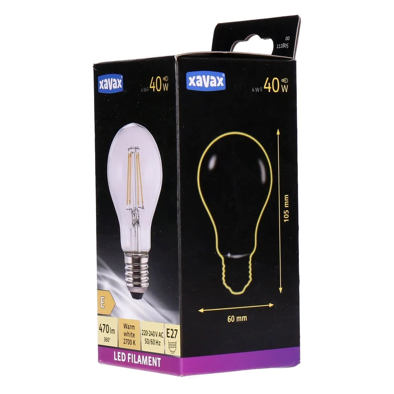 LED-Filament E27, 470lm